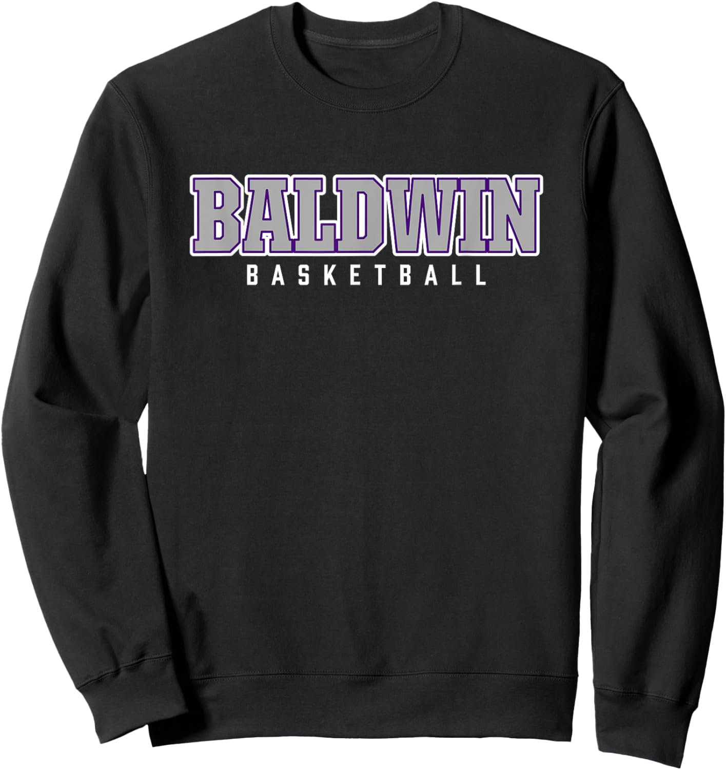 Baldwin High School Basketball Sweatshirt - Sweatshirt | Black