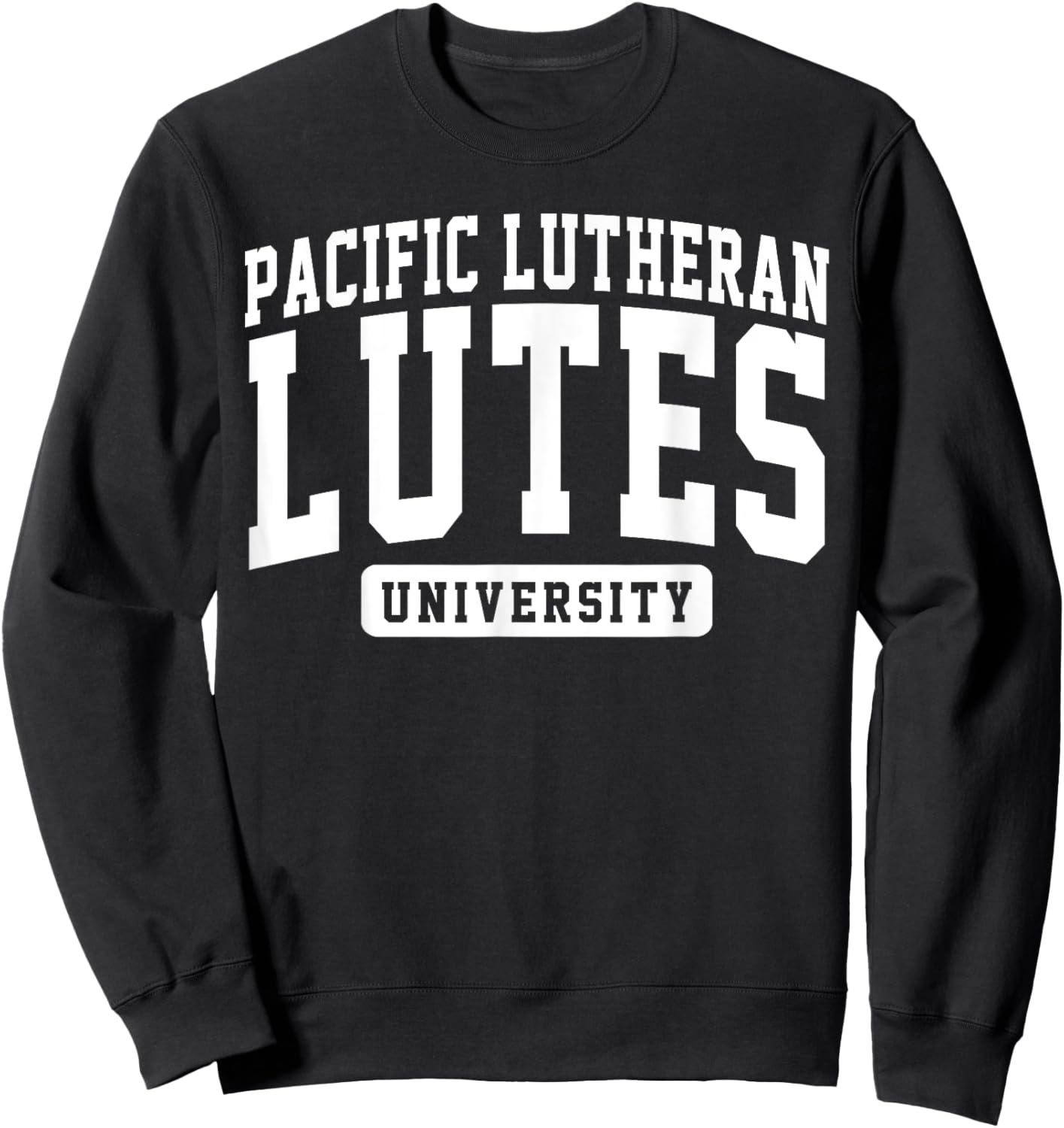 Pacific Lutheran University Lutes Arch Vintage Classic Sweatshirt - Sweatshirt | Black