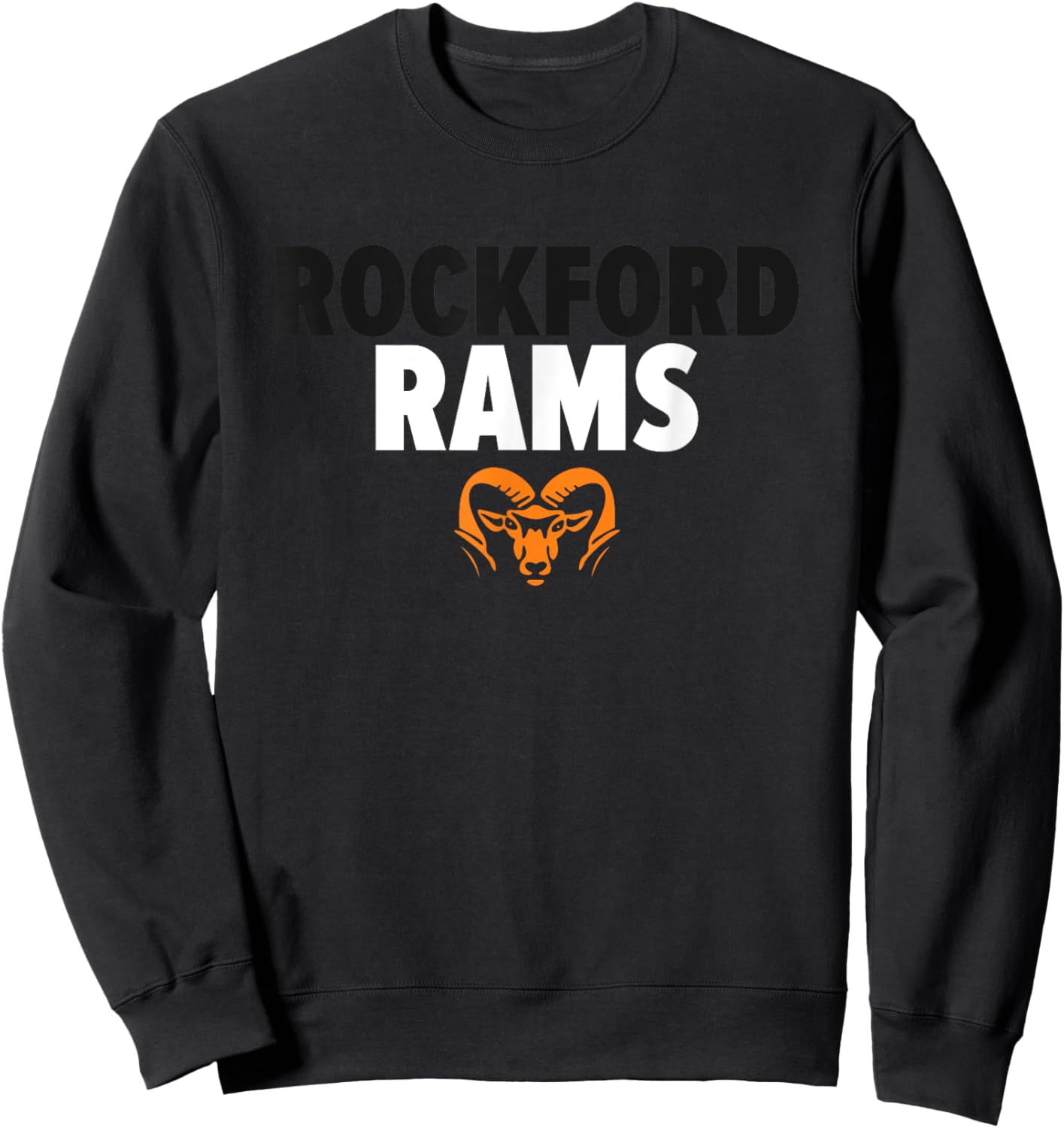 Rockford Rams Logo Bold HS Sweatshirt - Sweatshirt | Black