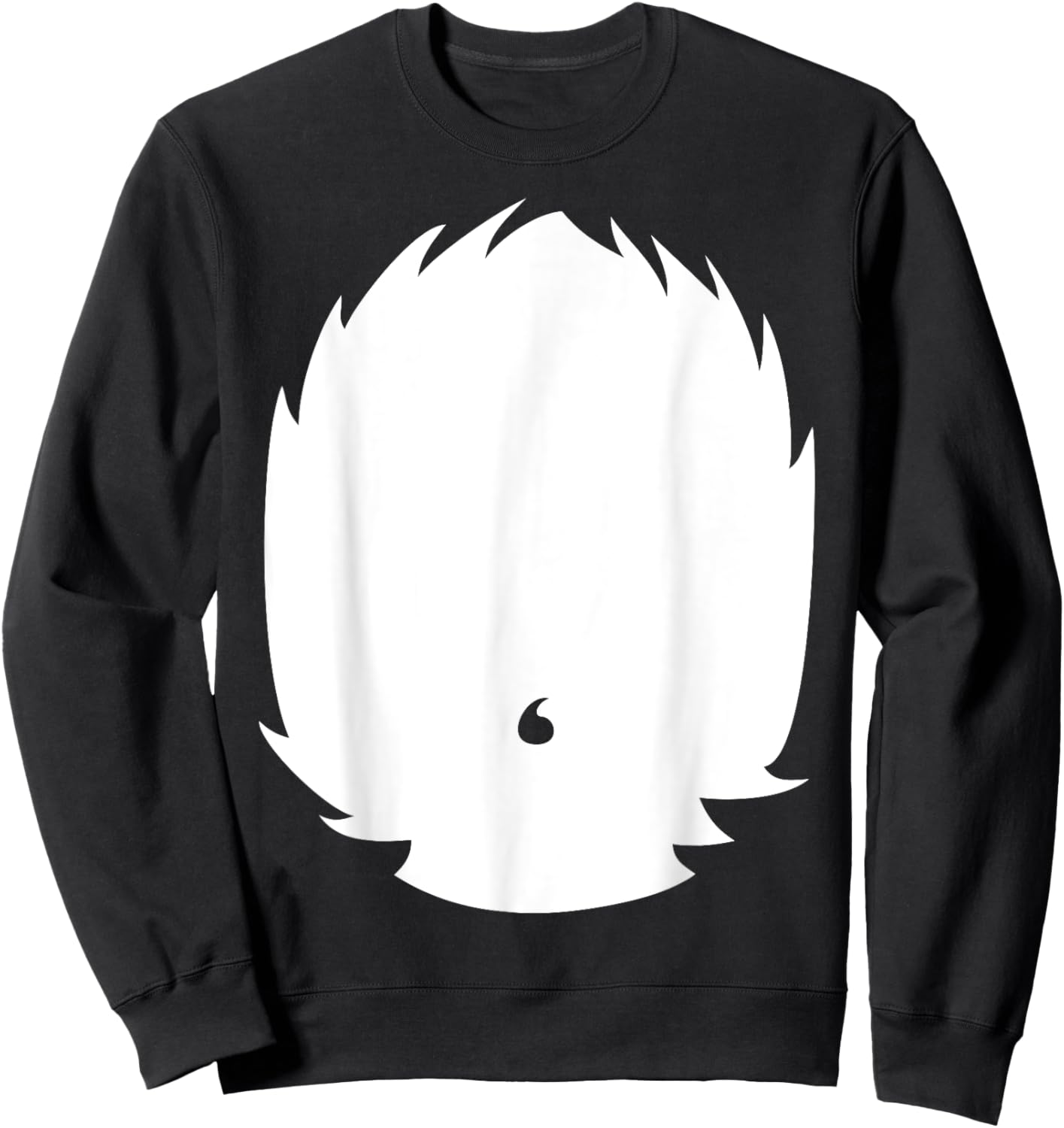 Animal Belly DIY Halloween Costume Badger Panda Raccoon Dog Sweatshirt - Sweatshirt | Black