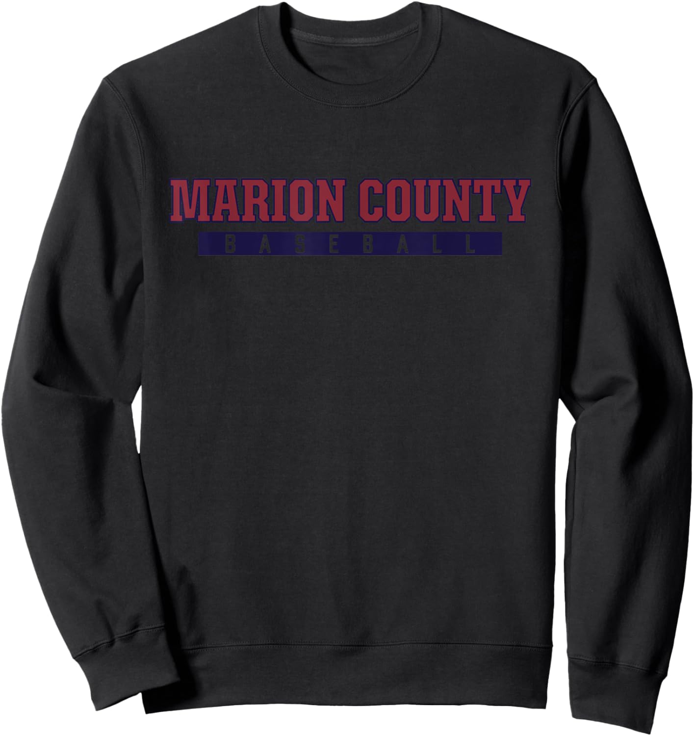 Marion County High School Baseball Sweatshirt - Sweatshirt | Black