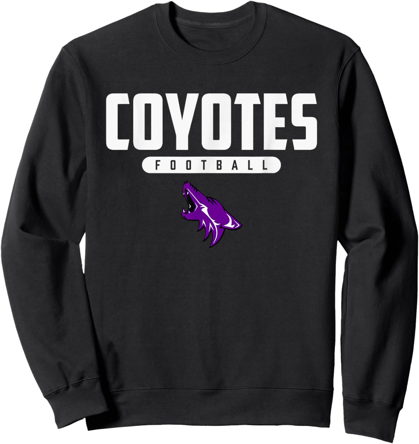 Anna Coyotes Logo Football HS Sweatshirt - Sweatshirt | Black