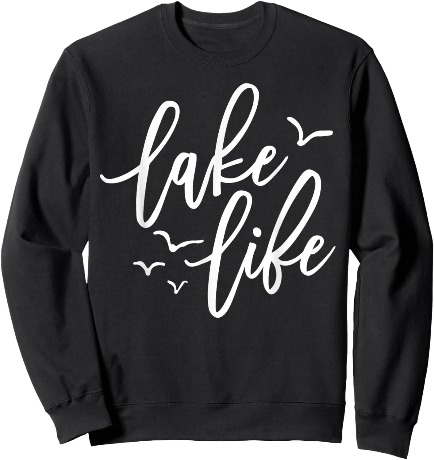 Lake Life Vibes Vacation Mode Kids Lake Sweatshirt - Sweatshirt | Black