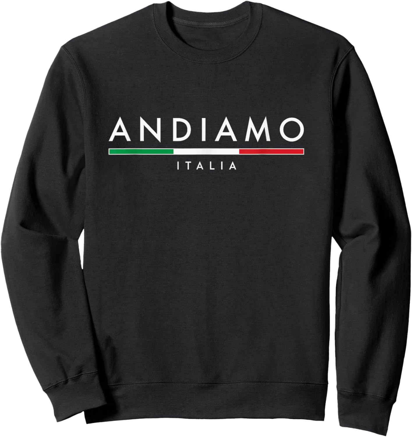 Andiamo Italia Minimalist Sweatshirt - Sweatshirt | Black