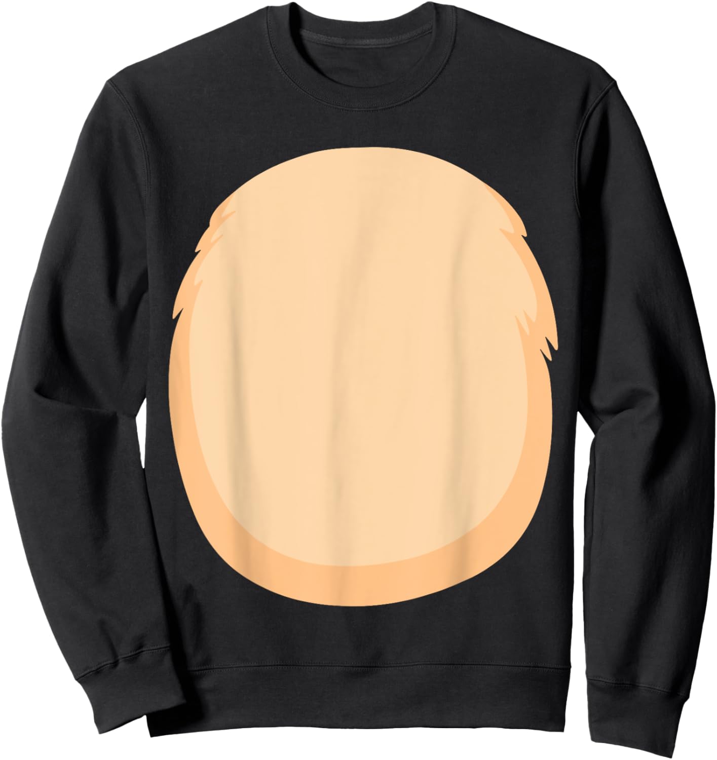 Bear Belly Costume for Halloween Furry Cartoon Stomach Brown Sweatshirt - Sweatshirt | Black
