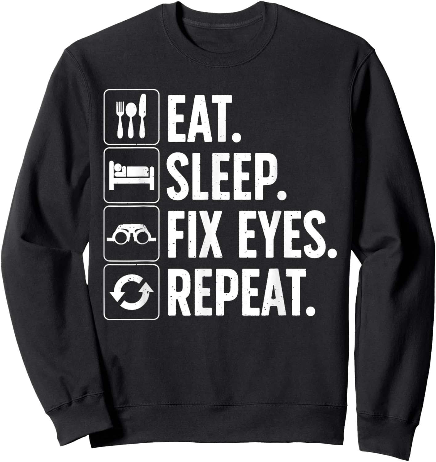 Eye Surgeon Art Women Eye Doctor Ophthalmologist Sweatshirt - Sweatshirt | Black
