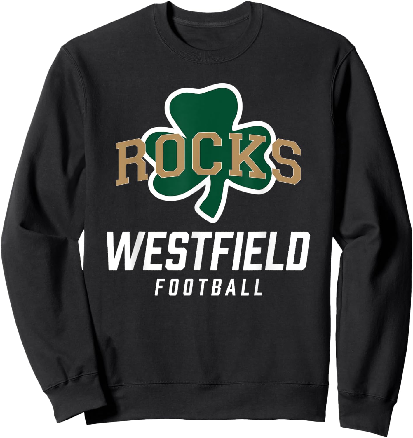 Westfield Shamrocks Logo Football Team HS Sweatshirt - Sweatshirt | Black