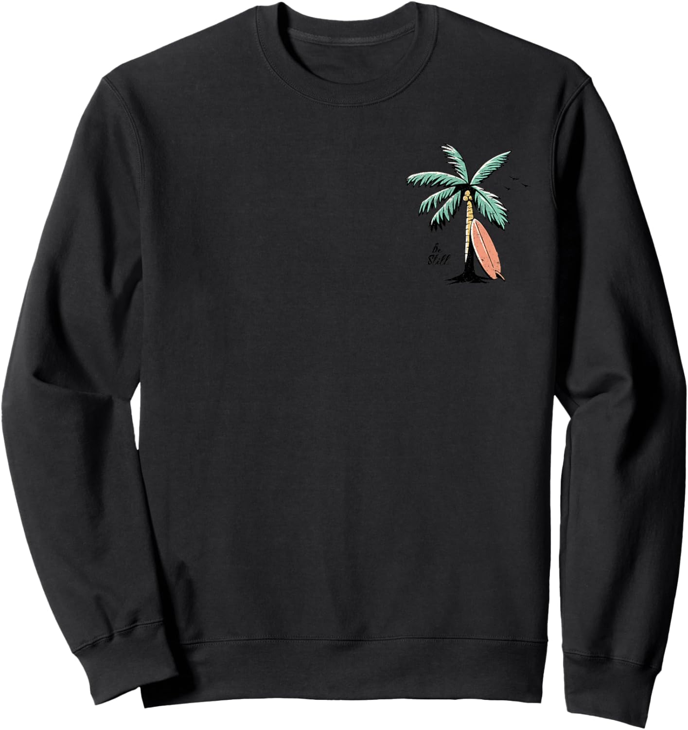 Even The Wind And Wave Obey Him - Front and Back, Be Still Sweatshirt - Sweatshirt | Black