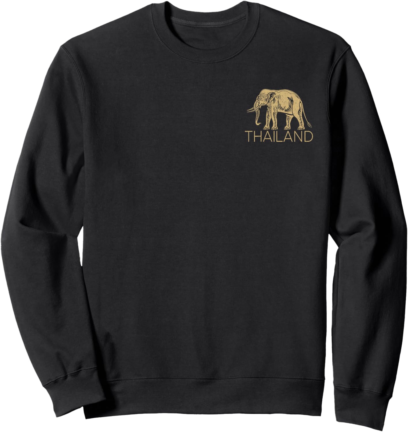 Thailand Elephant Symbol Siam Flag Thai Emblem Sweatshirt - Sweatshirt | Black