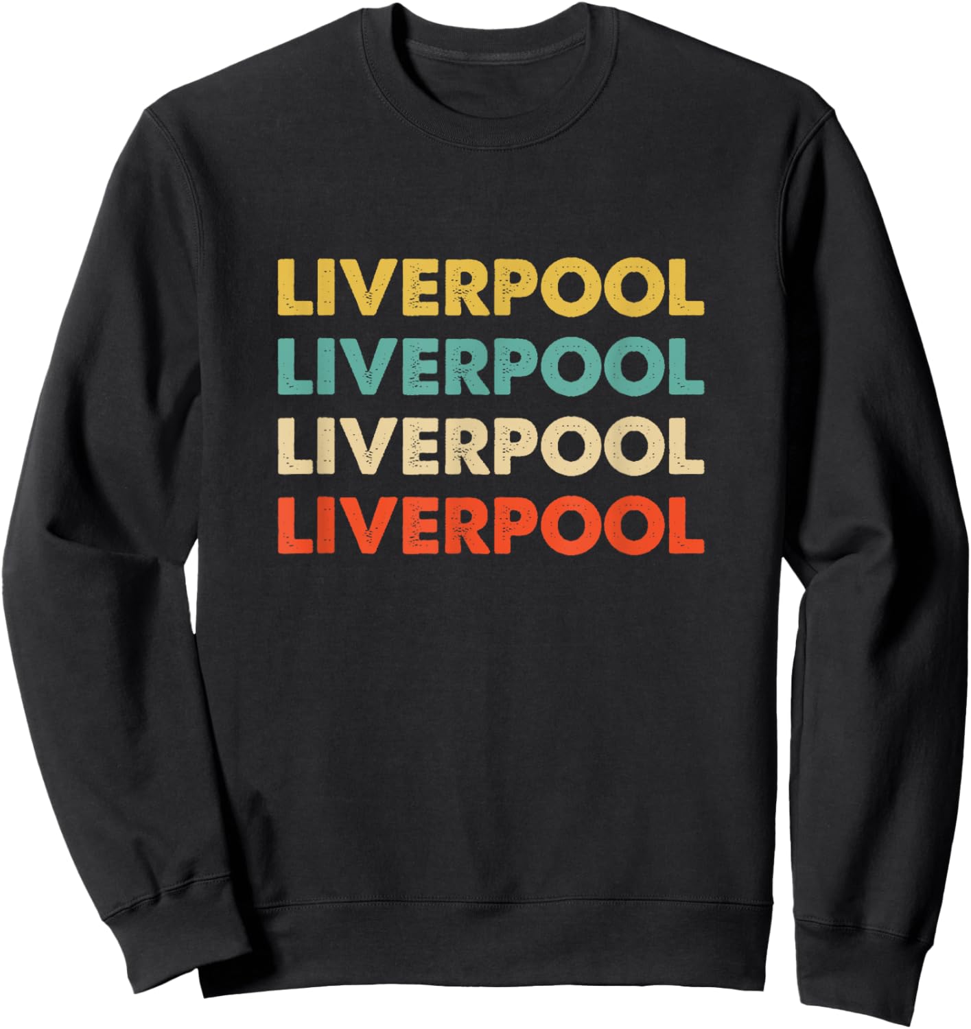 Liverpool England , Small, Black Sweatshirt - Sweatshirt | Black