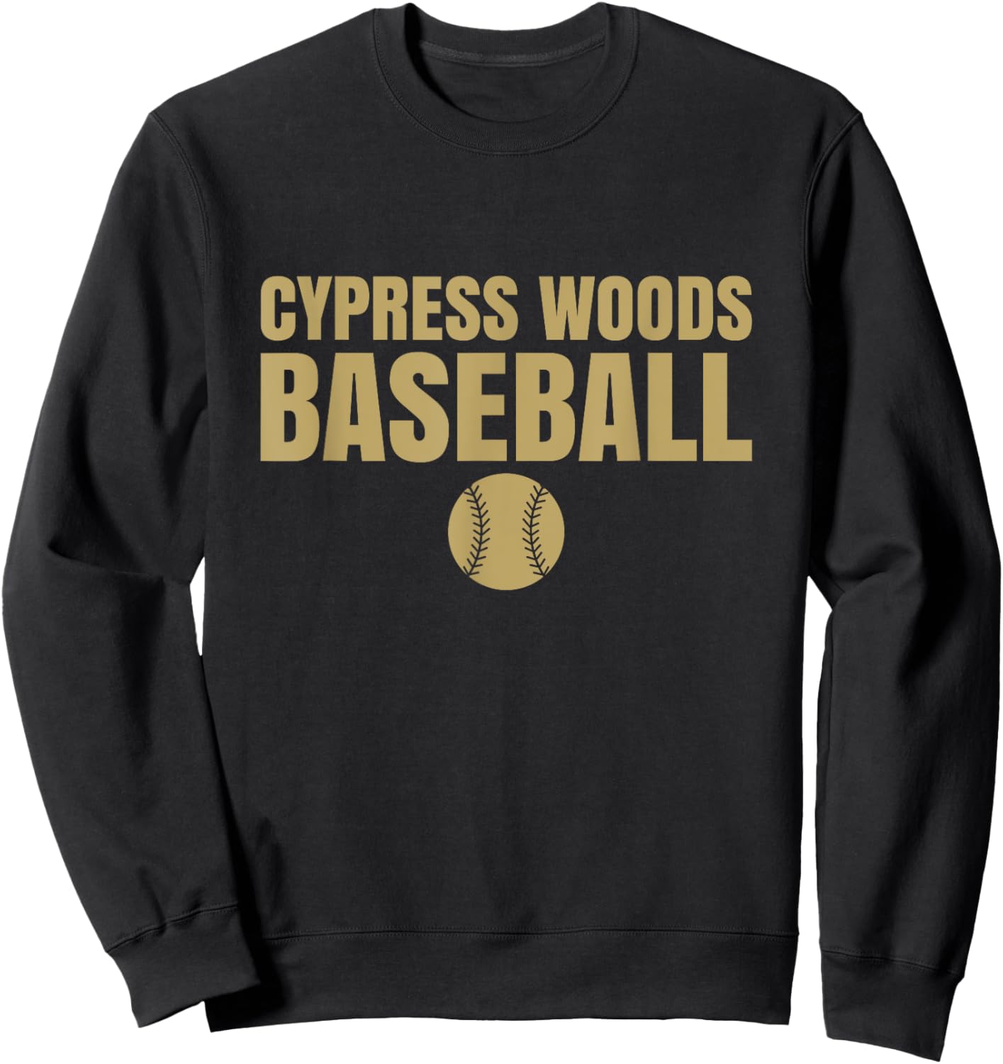 Cypress Woods High School Baseball Sweatshirt - Sweatshirt | Black