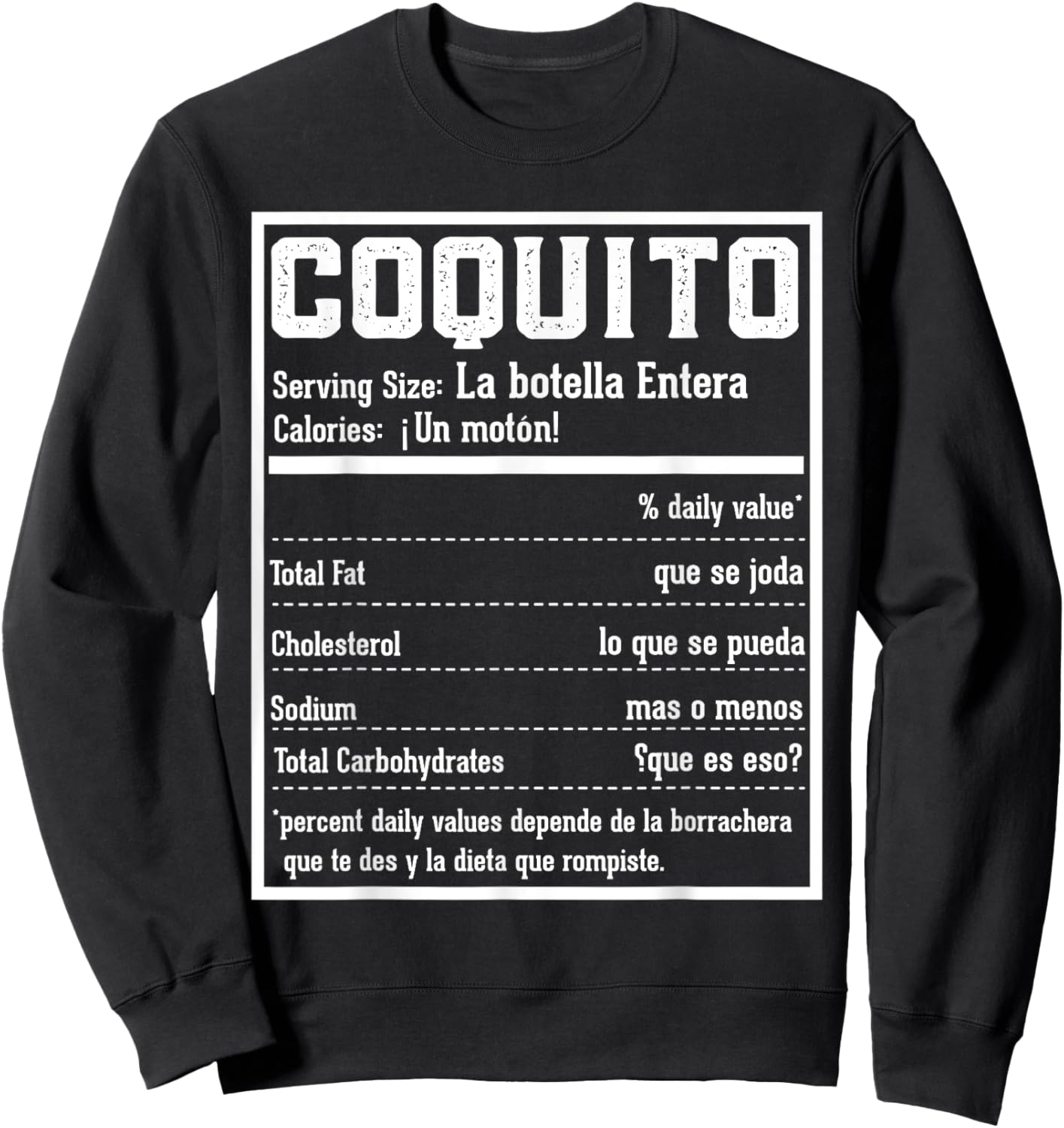 Coquito Sweatshirt - Sweatshirt | Black