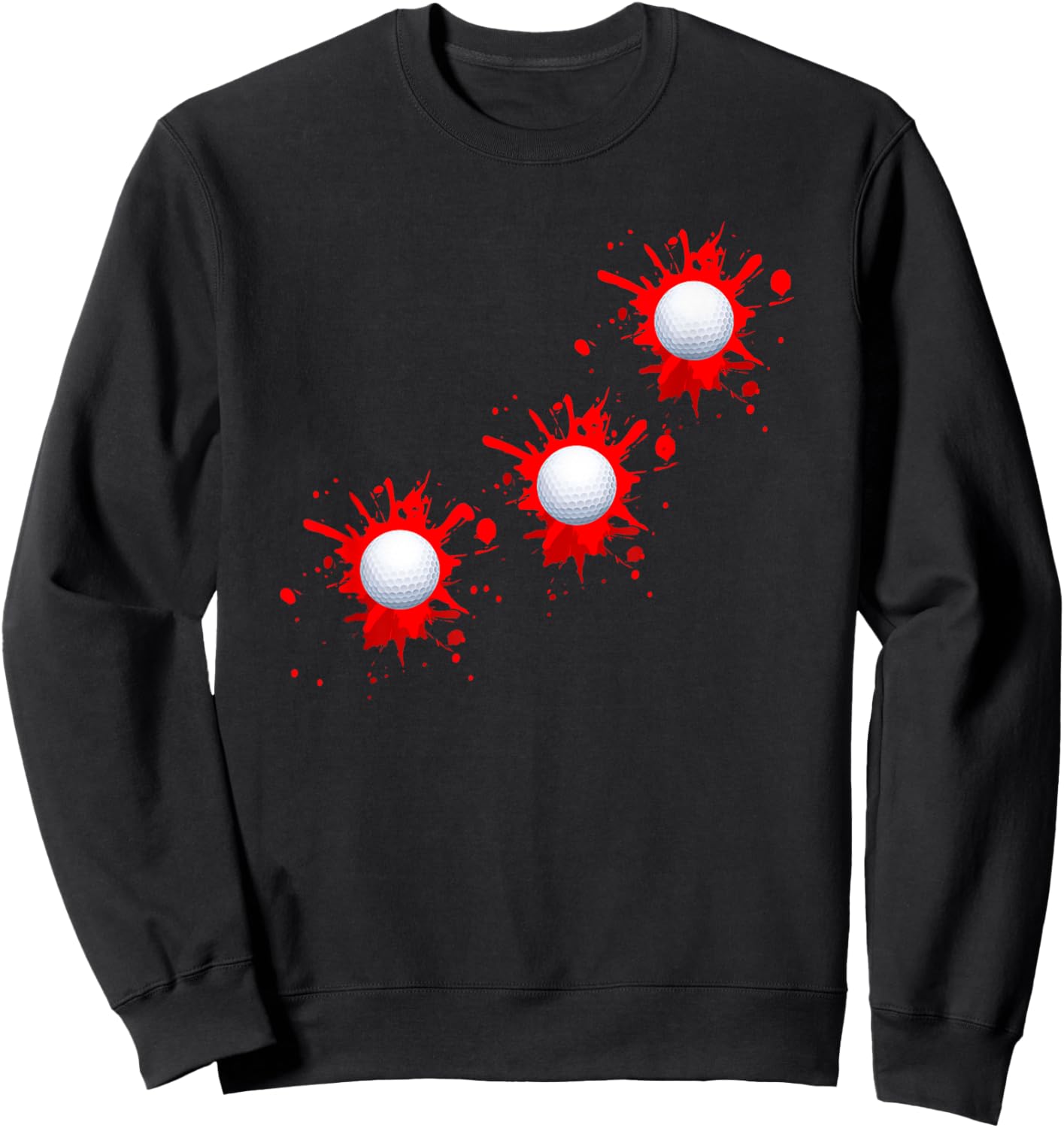 Golf Ball Injury Wound Sweatshirt - Sweatshirt | Black