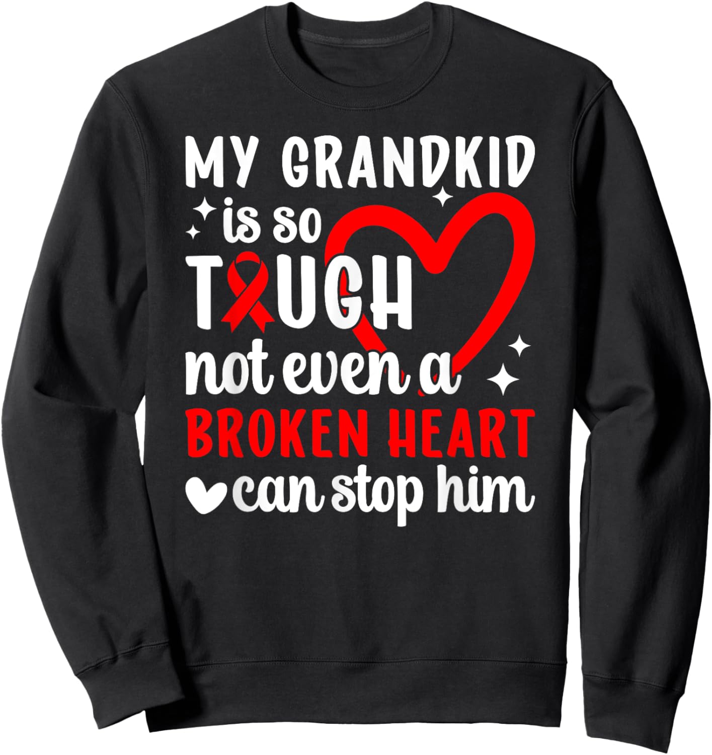 CHD Nana CHD Warrior Nana Congenital Heart Disease Nana Sweatshirt - Sweatshirt | Black