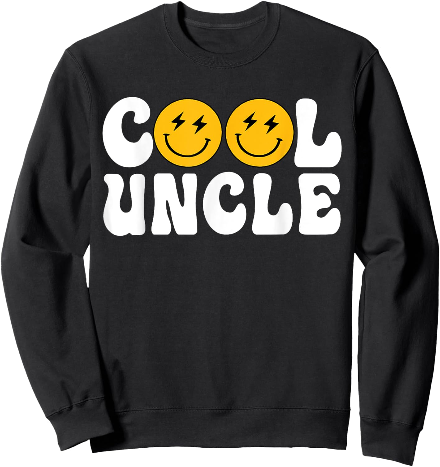 Uncle One Happy Dude Birthday Theme Family Matching Sweatshirt - Sweatshirt | Black