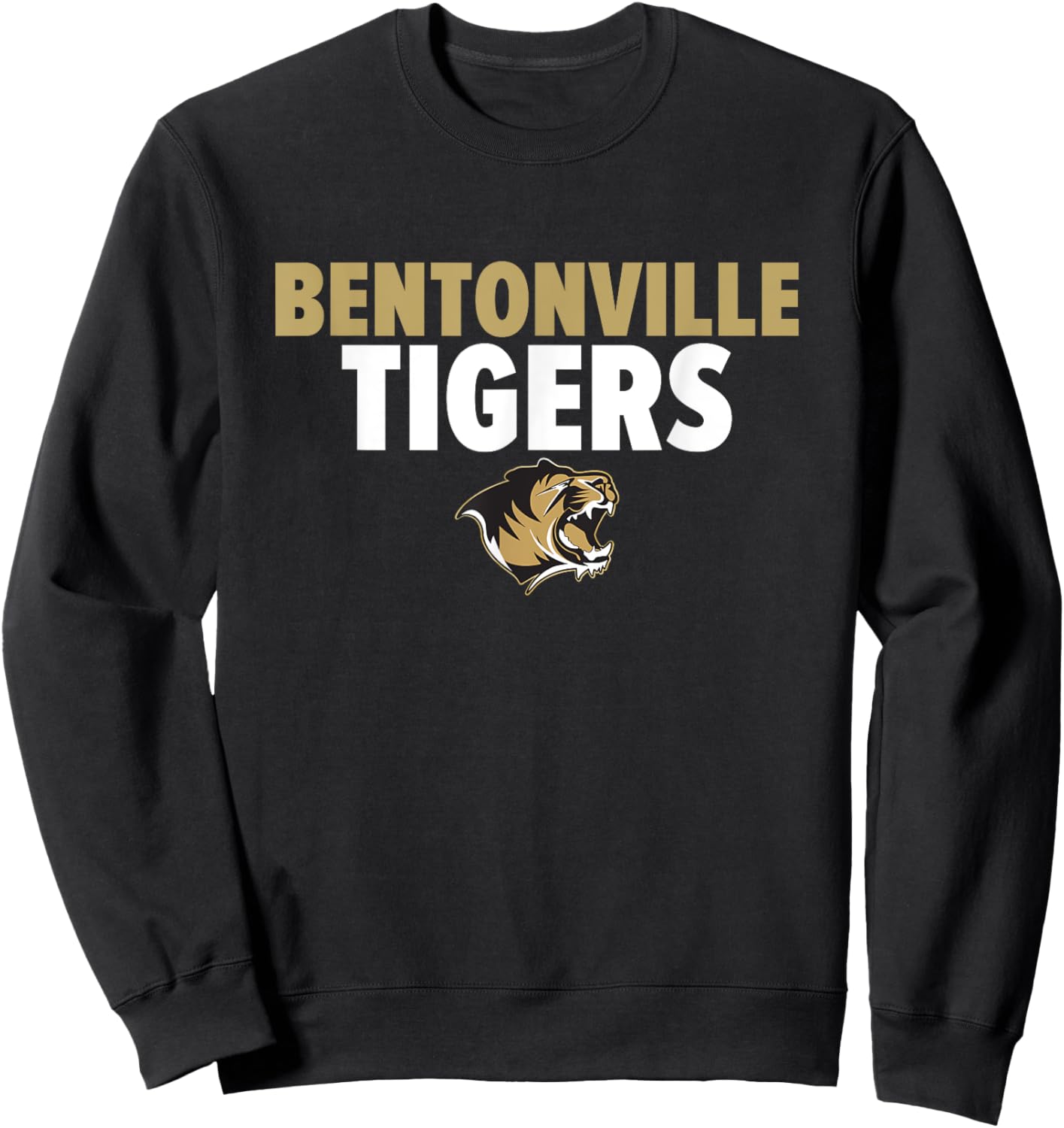 Bentonville Tigers Logo Bold HS Sweatshirt - Sweatshirt | Black