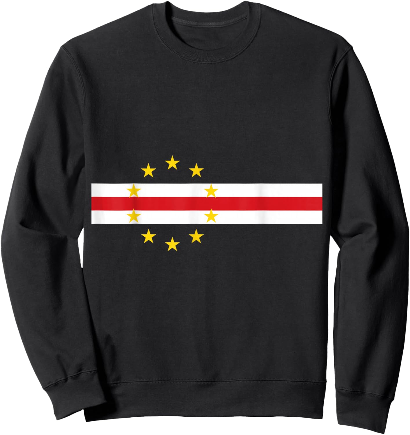 Cape Verde,Cabo Verde Flag Sweatshirt - Sweatshirt | Black