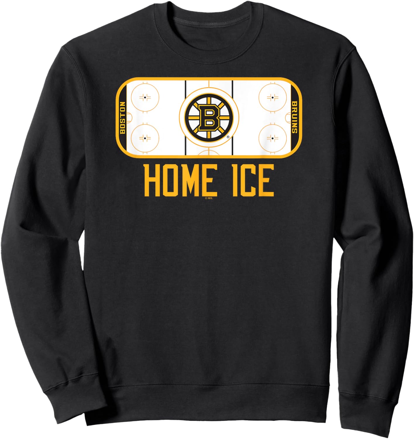 Boston Bruins Home Ice Black Officially Licensed Sweatshirt - Sweatshirt | Black