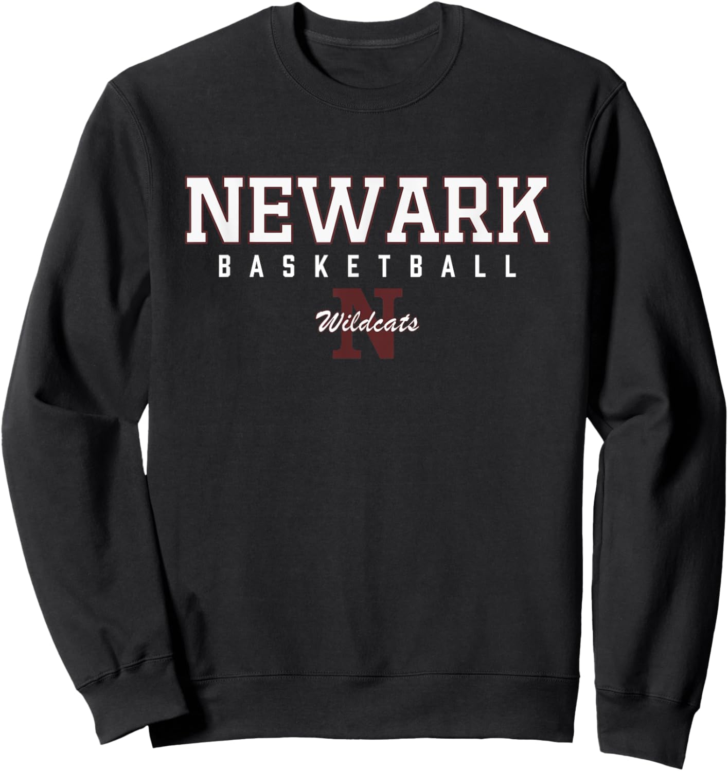 Newark Wildcats Logo Basketball HS Sweatshirt - Sweatshirt | Black