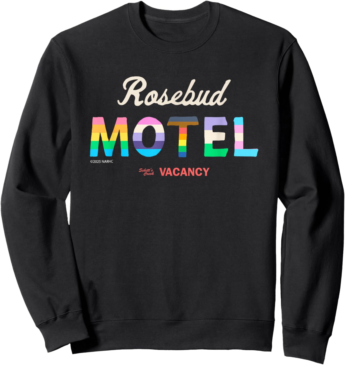 Schitt's Creek Rosebud Motel Pride Flag Colors Sweatshirt - Sweatshirt | Black