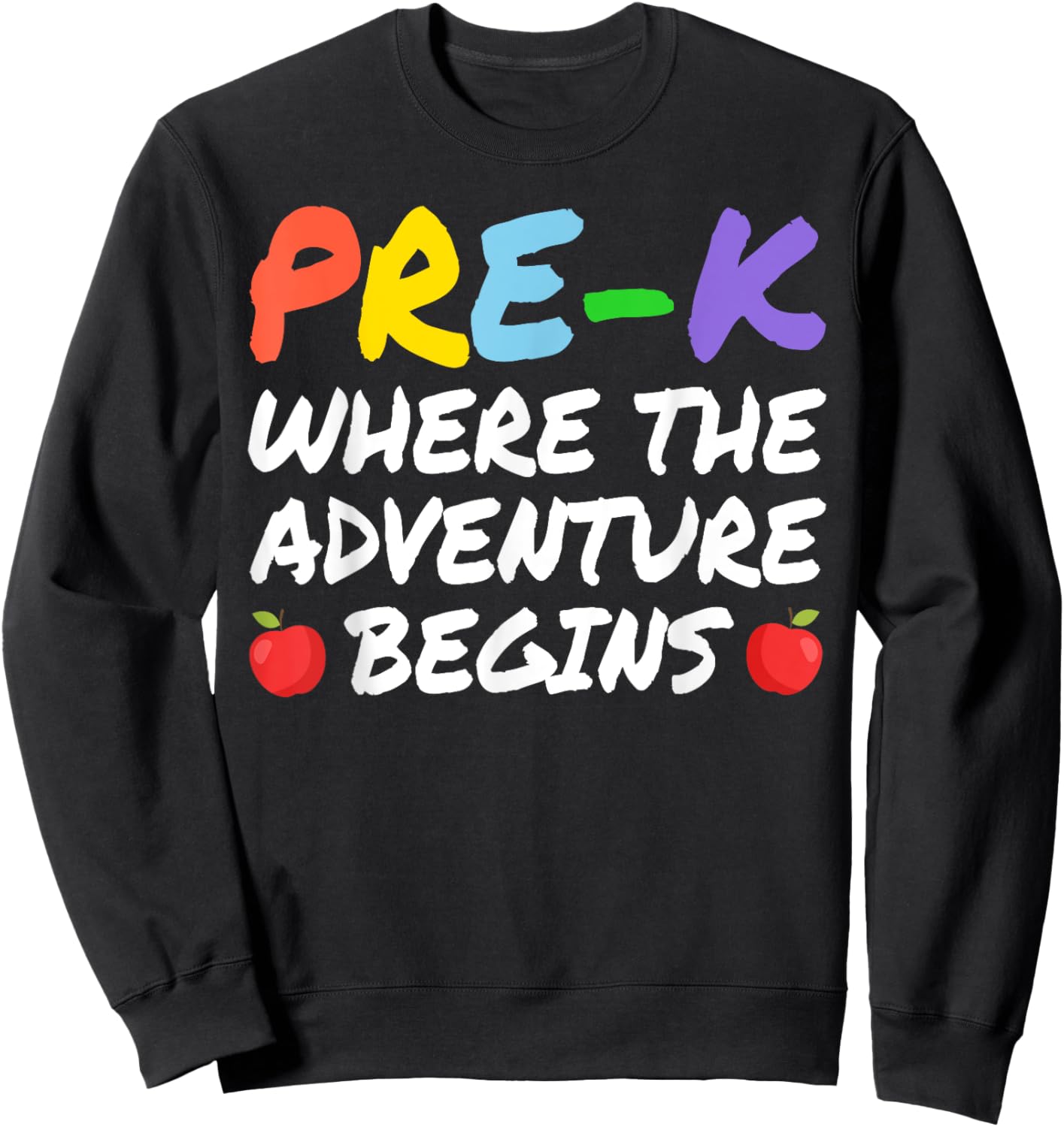 Funny Pre-K Teacher Art Women Kindergarten Preschool Sweatshirt - Sweatshirt | Black