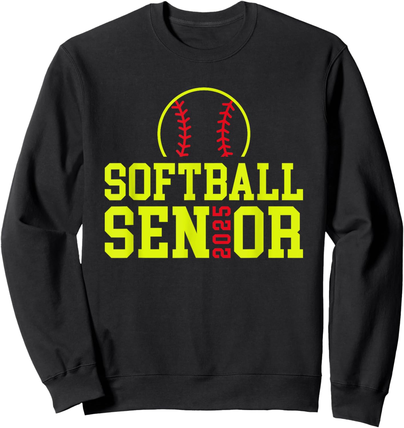 Class of 2025 Softball Senior Night Sweatshirt - Sweatshirt | Black