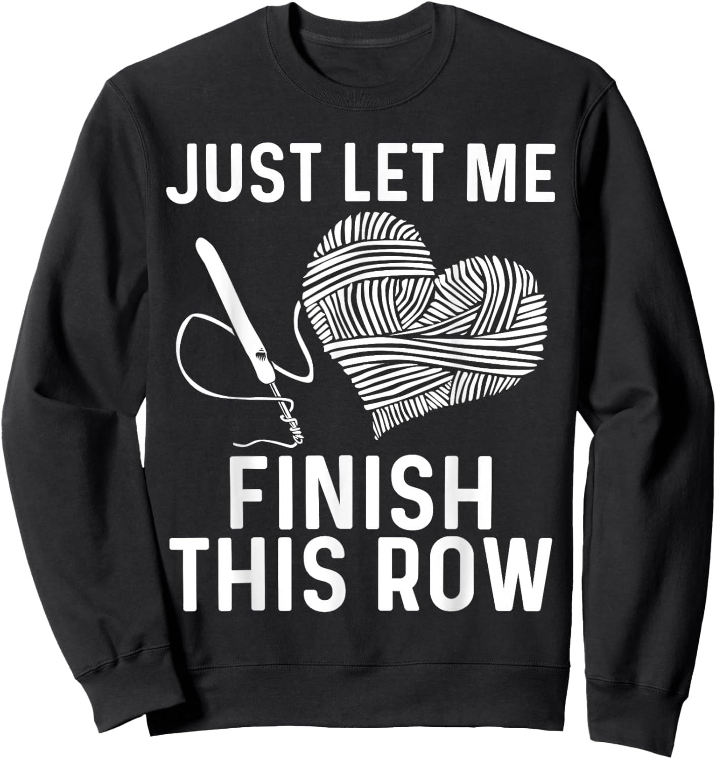 Best Crocheting Art Women Crocheter Crochet Lover Sweatshirt - Sweatshirt | Black