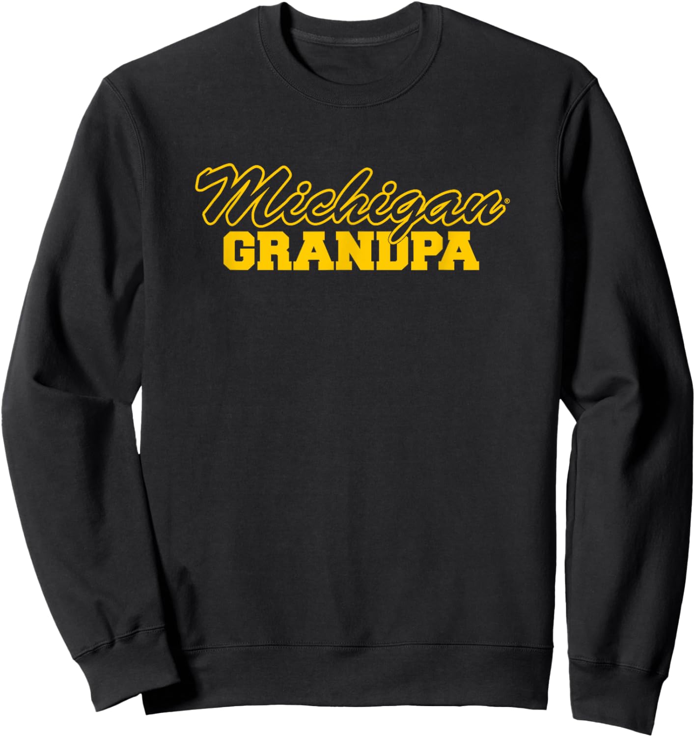 University of Michigan Wolverines Grandpa Sweatshirt - Sweatshirt | Black