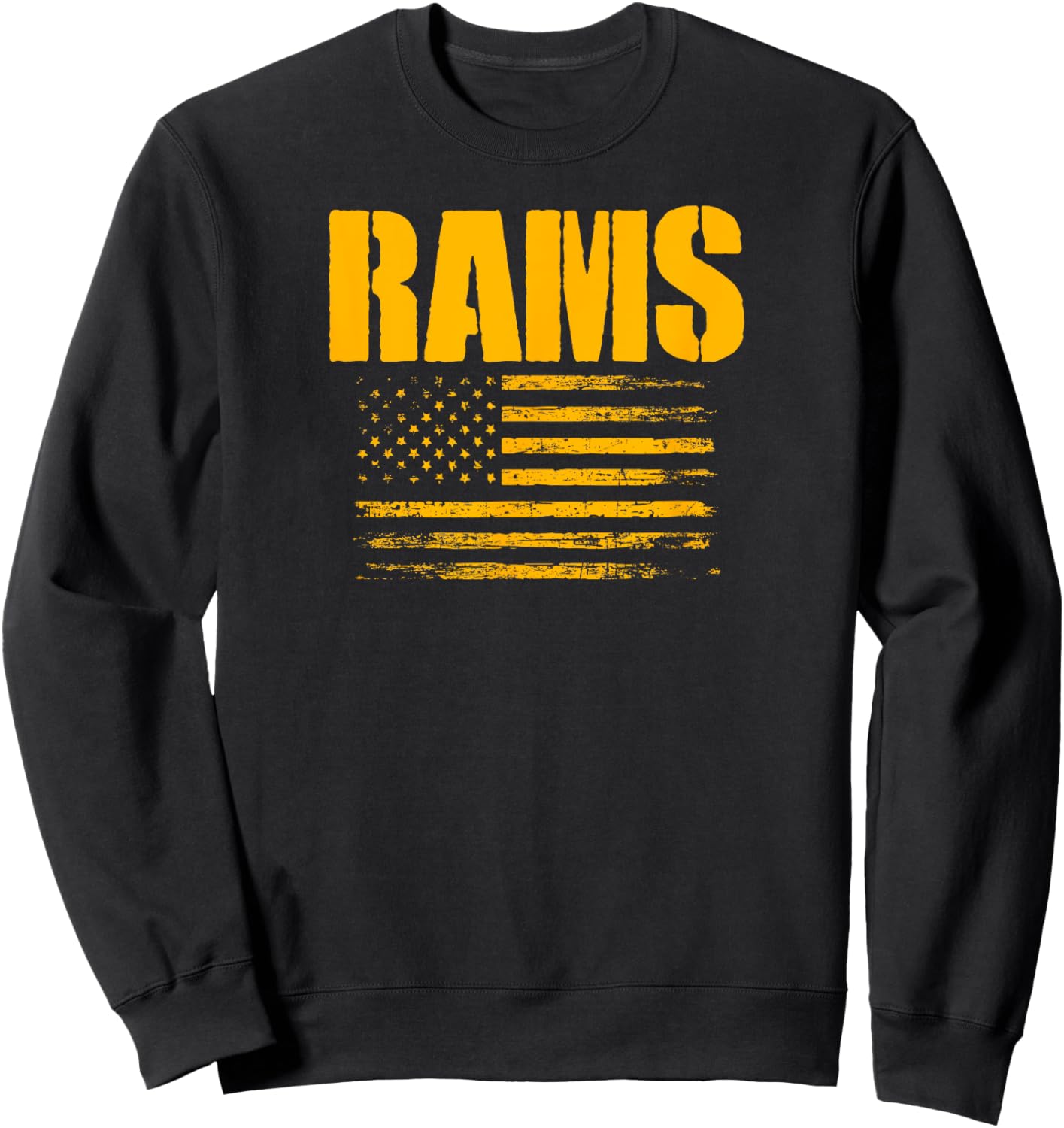 Ringgold Rams USA Flag Pride Sweatshirt - Sweatshirt | Black