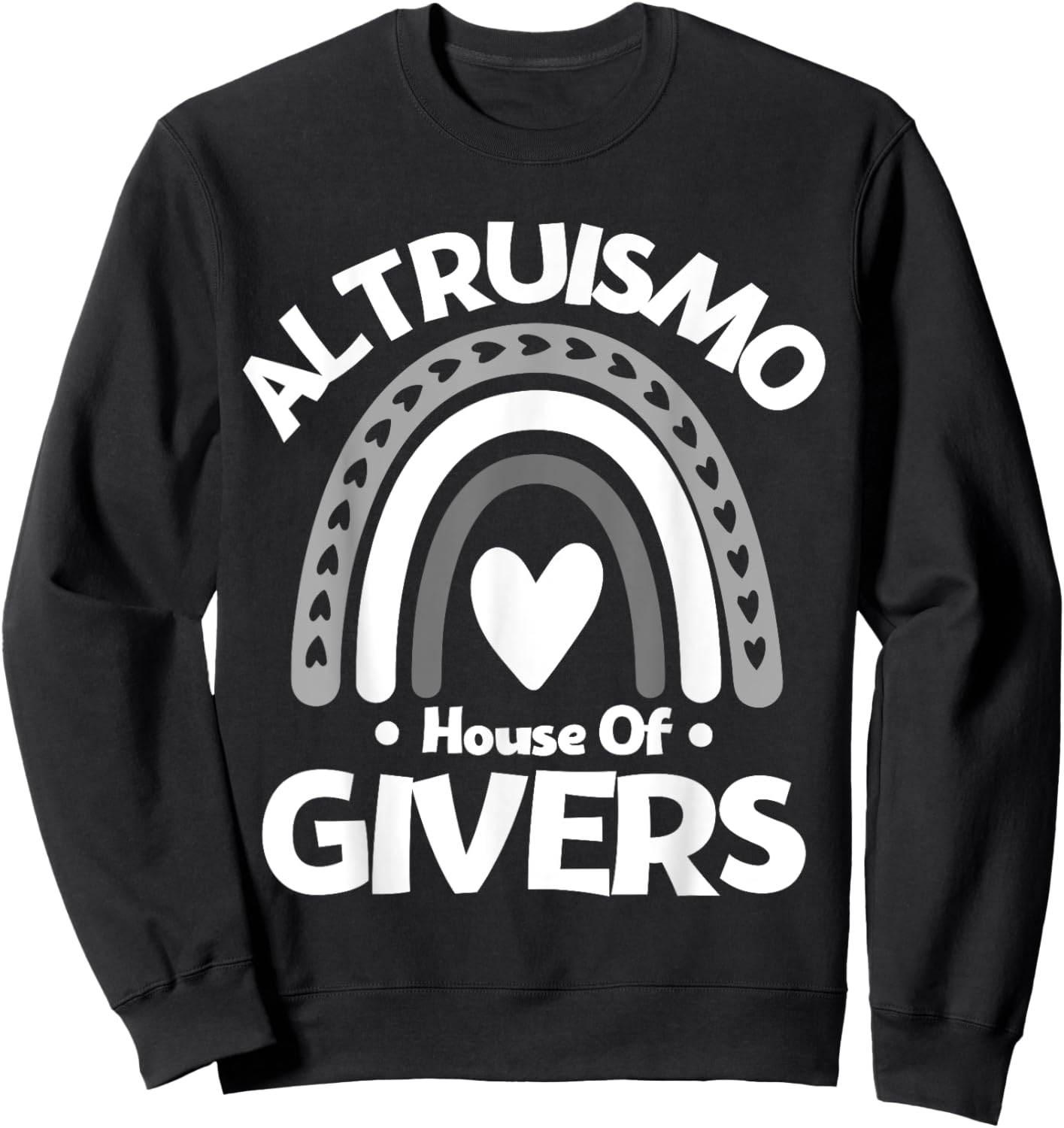 Altruismo House of Givers, Vintage Rainbow Spirit Sweatshirt - Sweatshirt | Black