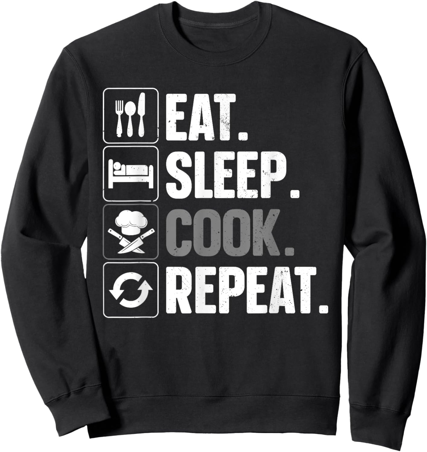 Funny Chef Design Women Cooking Culinary Cook Chef Sweatshirt - Sweatshirt | Black