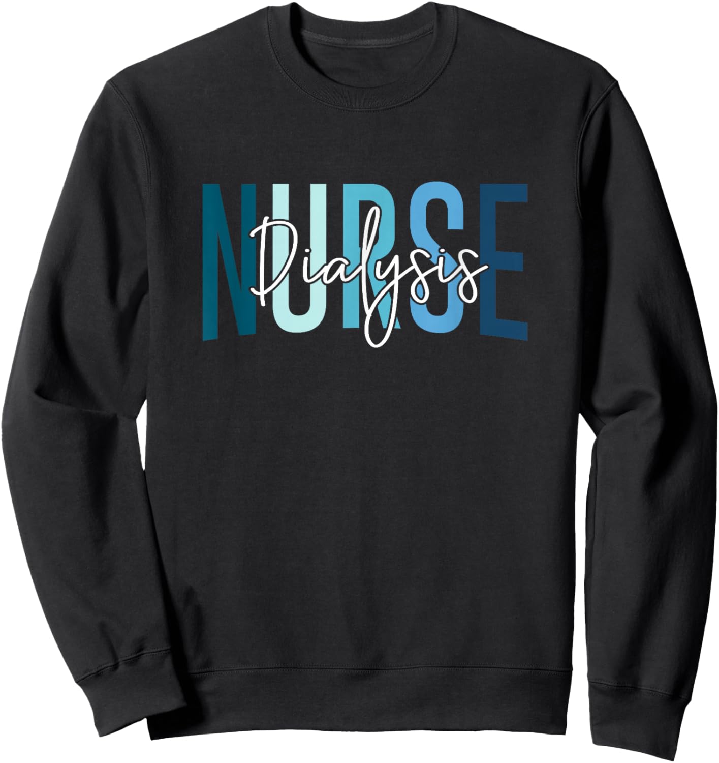 Vintage Dialysis Nurse Appreciation Day Apparel Funny Dialysis Nurse , -Adults, Black, Small, Short Sleeve, , Nursing, Novelty Sweatshirt - Sweatshirt | Black