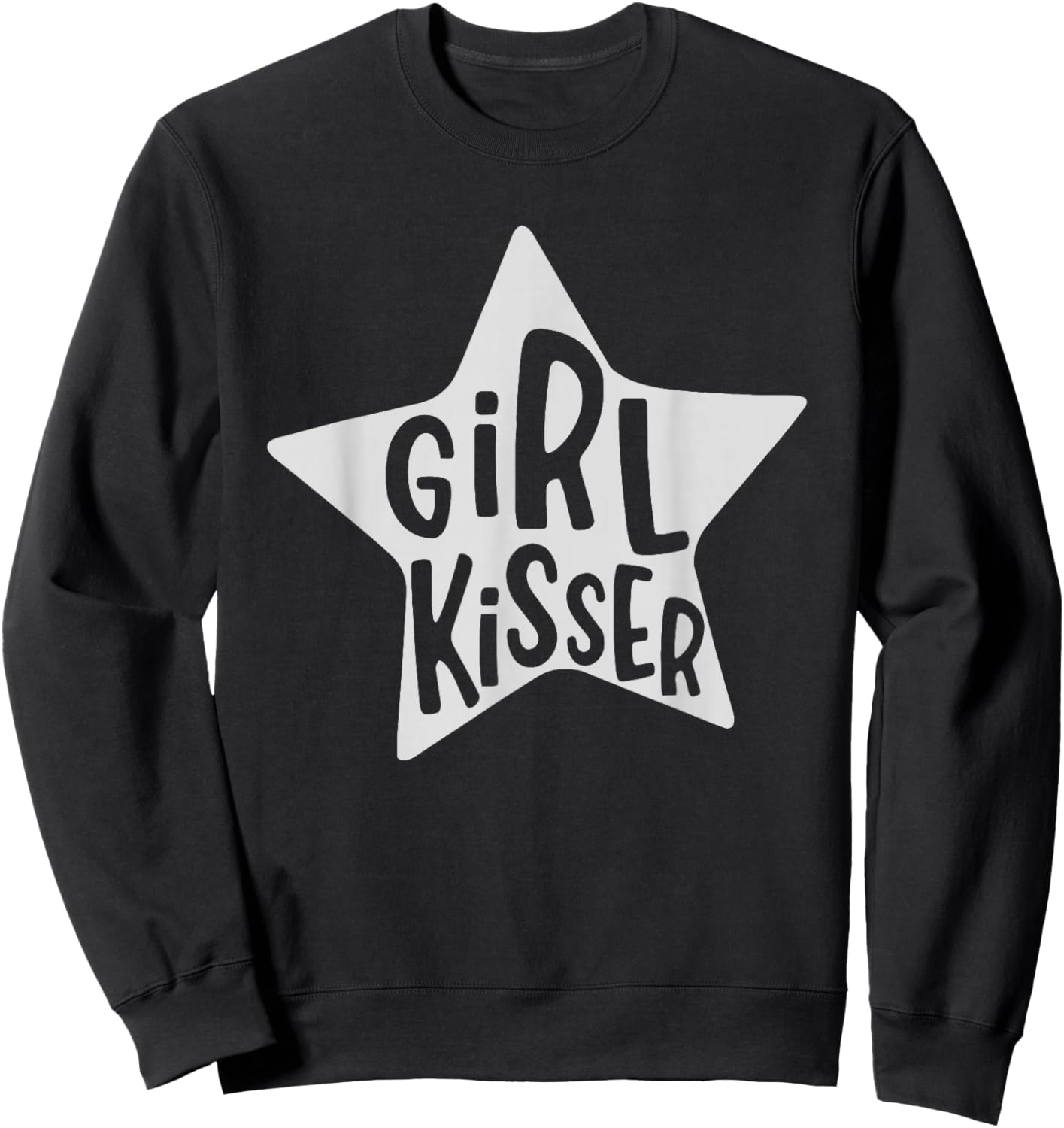 Vintage Retro Girl Kisser Heart Love Lesbians LGBT Pride Sweatshirt - Sweatshirt | Black