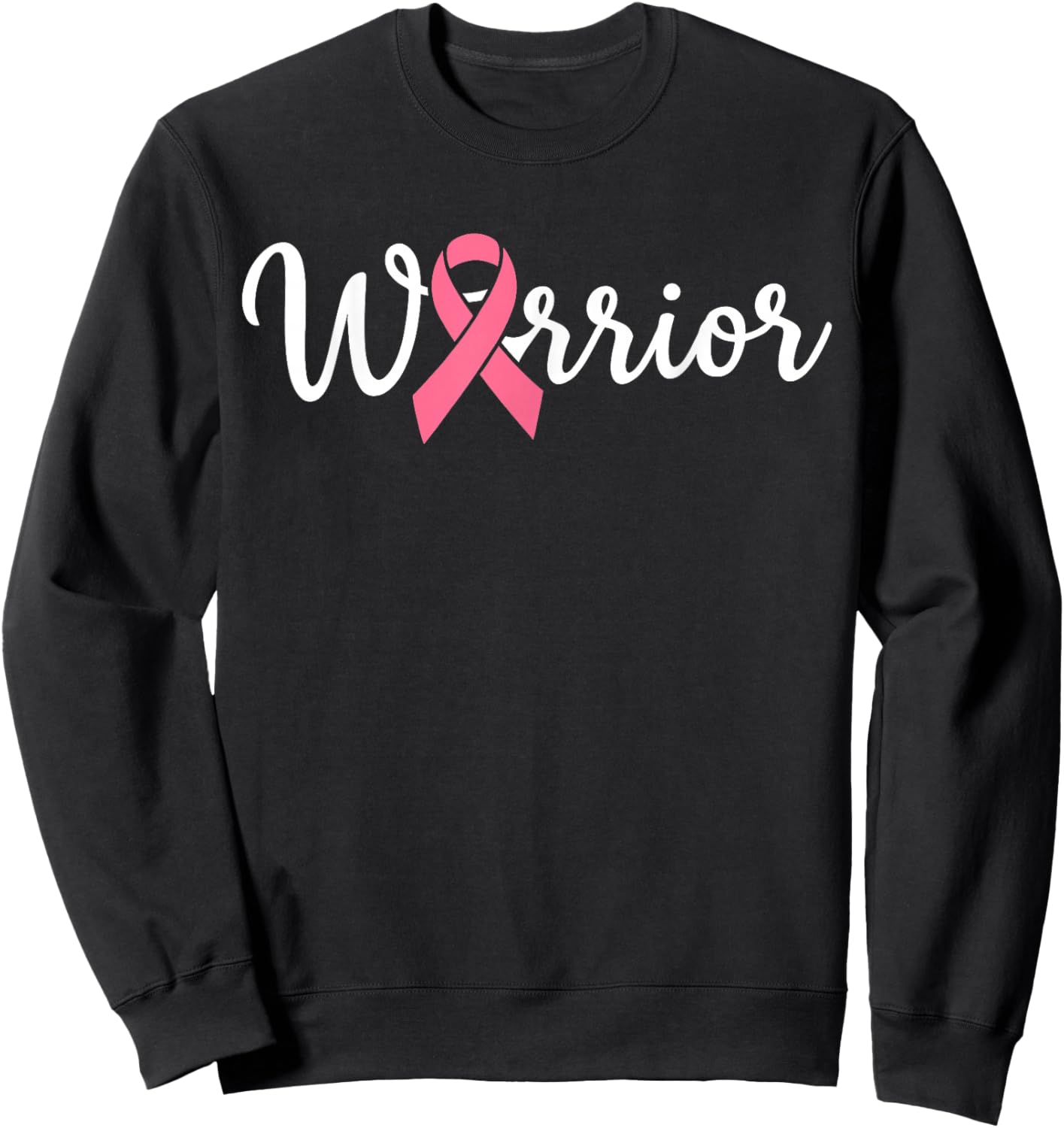 Breast Cancer Warrior Breast Cancer Awareness Sweatshirt - Sweatshirt | Black