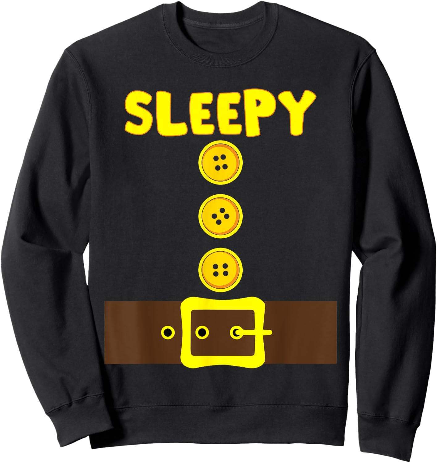 Dwarf Easy Halloween Men Women Kids Matching Family Costume Sweatshirt - Sweatshirt | Black