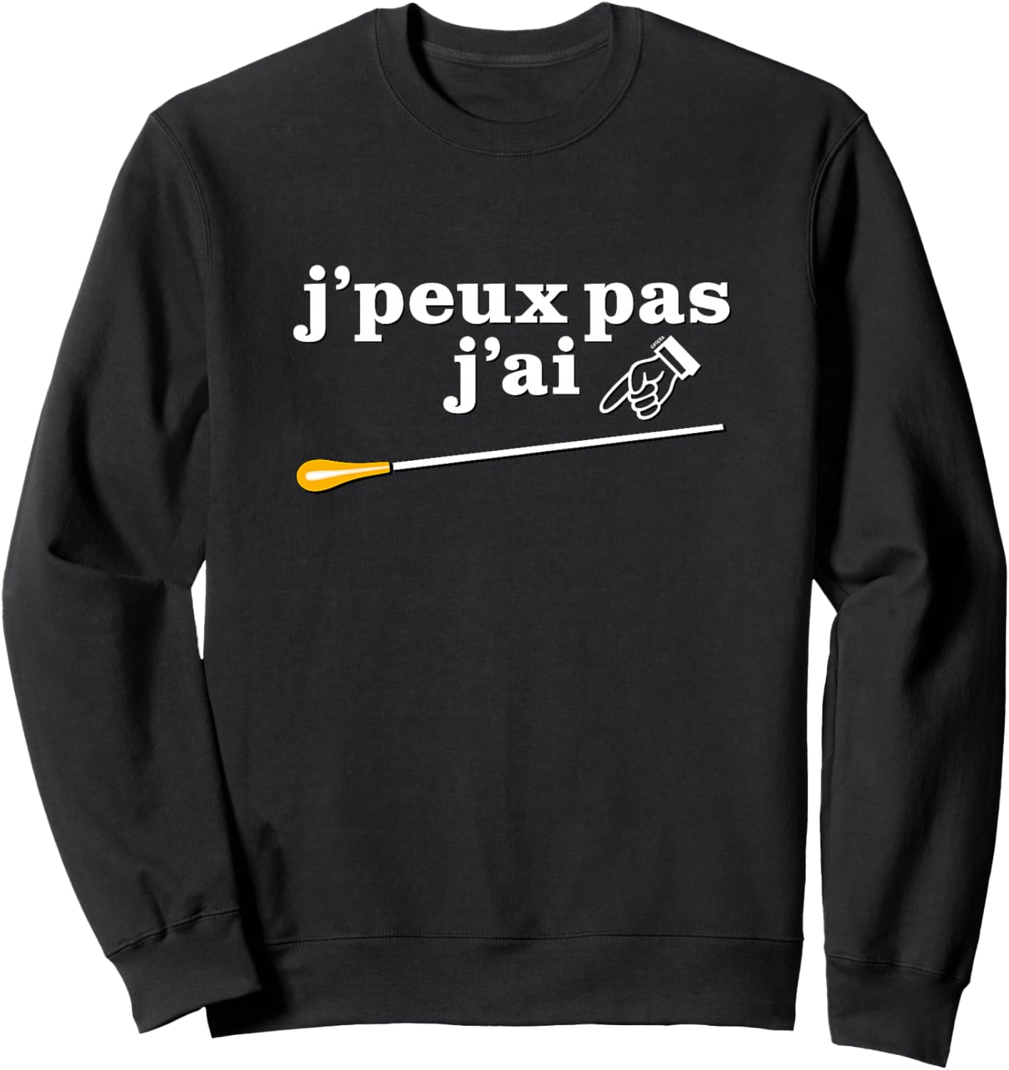 Meilleur Chef d'orchestre Humour Drôle Directeur de Musique Haut de Gamme Sweatshirt - Sweatshirt | Black