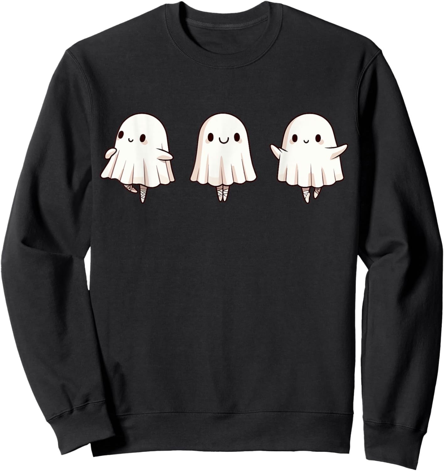 Halloween Ballet Ghost Ballet Dancer Spooky Dance Teacher Sweatshirt - Sweatshirt | Black