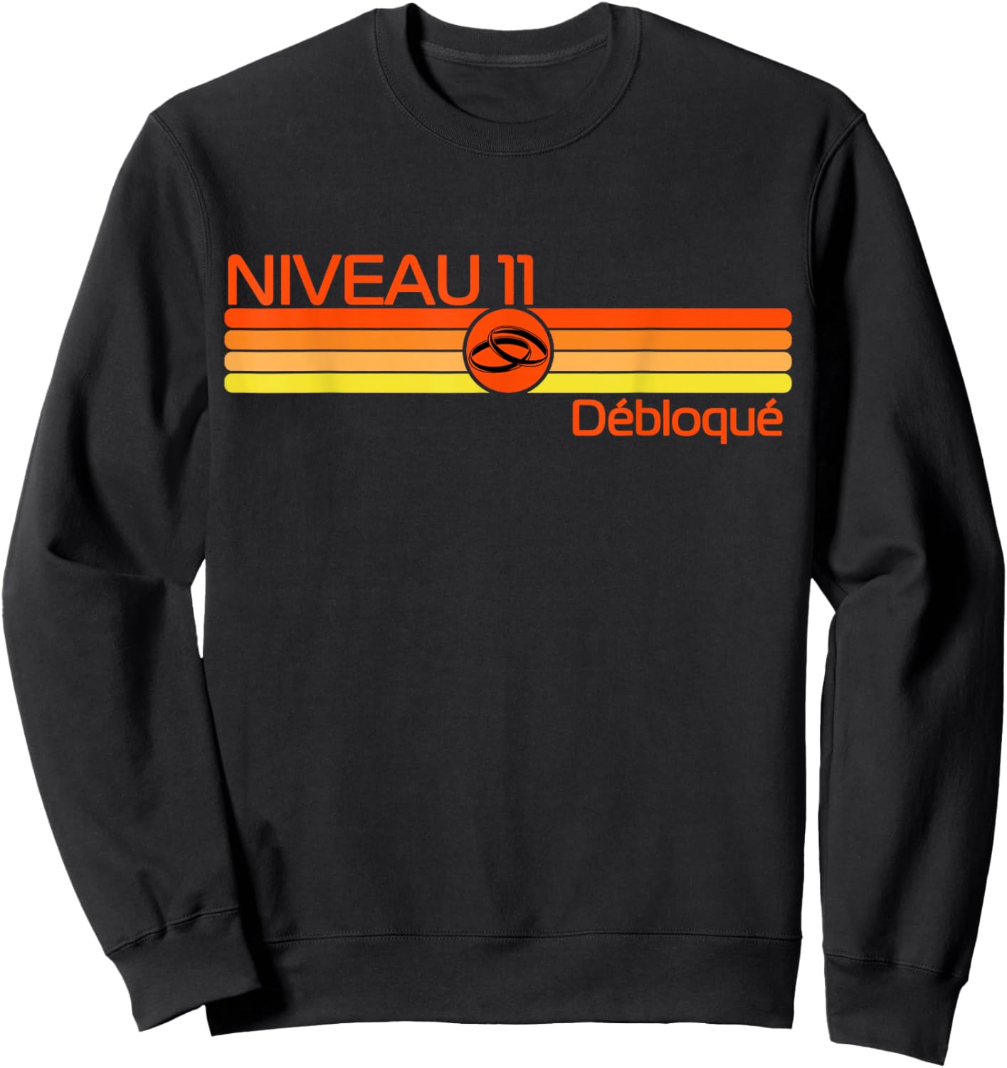 11 Years Wedding Gift – Coral Wedding Sweatshirt - Sweatshirt | Black