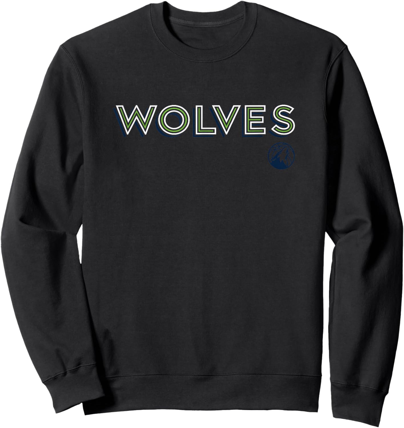 NBA - Minnesota Timberwolves City Workmark Logo Blue Sweatshirt - Sweatshirt | Black