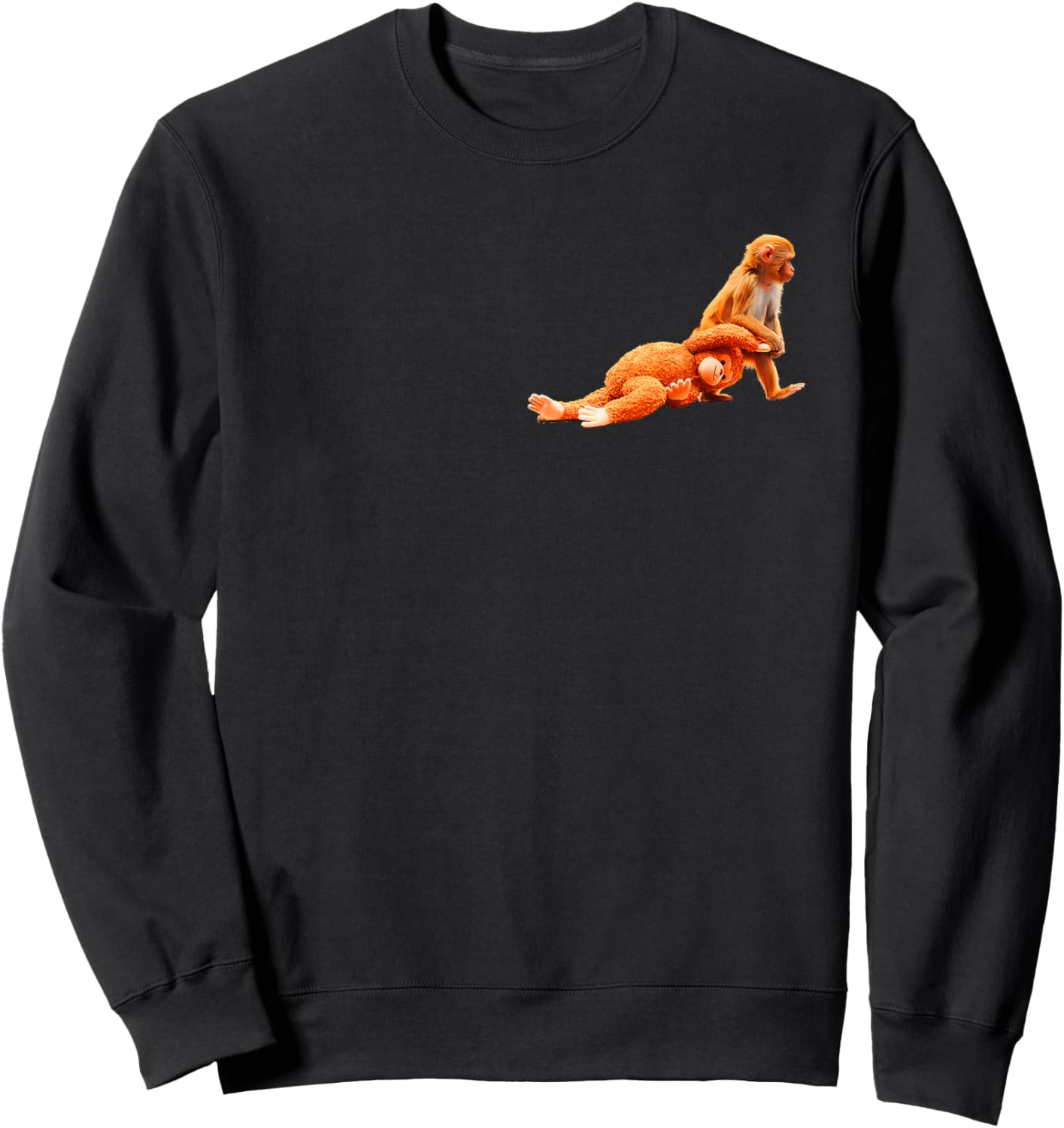 Monkey Punch (2 Side) Sweatshirt - Sweatshirt | Black