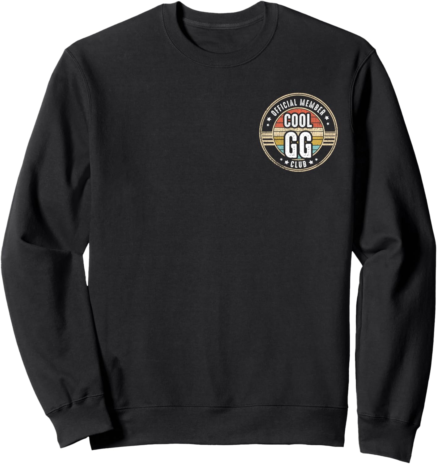 Official Member Cool GG Club Funny GG Sweatshirt - Sweatshirt | Black