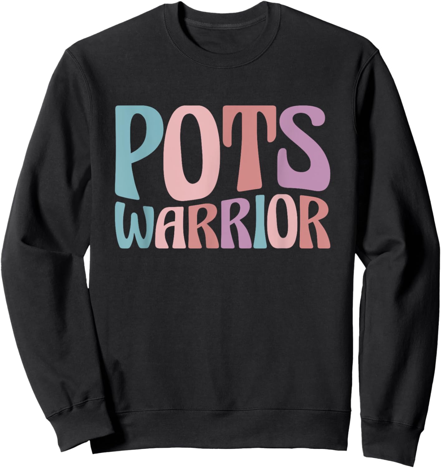 POTS Syndrome Gifts Dysautonomia Awareness Month POTS Warrior -Adults, -Kids Black Small Classic Fit Short Sleeve Sweatshirt - Sweatshirt | Black