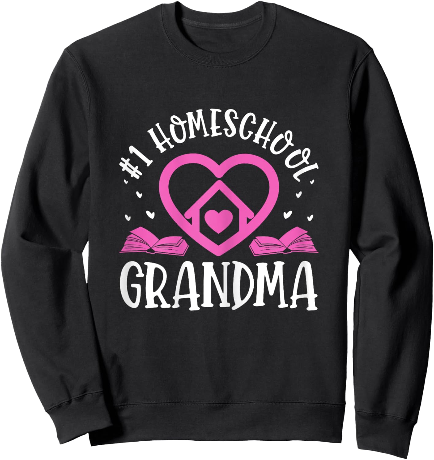 Homeschool Grandma Homeschooling Grandmother Sweatshirt - Sweatshirt | Black