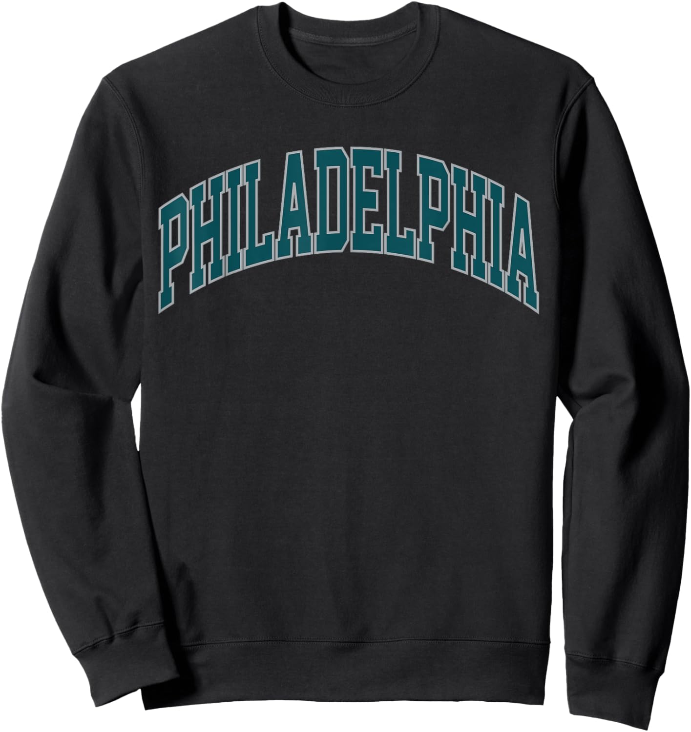 Retro Philadelphia Souvenir Classic Philadelphia Green Sweatshirt - Sweatshirt | Black