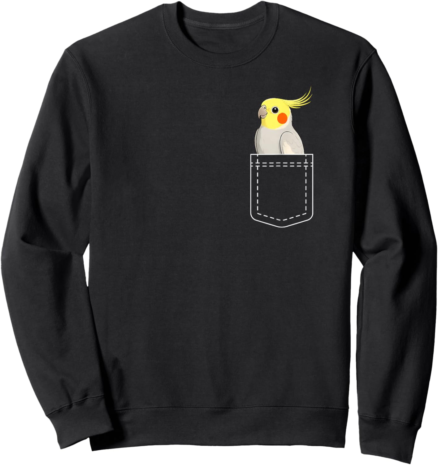 Cockatiel Pocket Cockatiel Owner Cockatiel Parrot Lover Sweatshirt - Sweatshirt | Black