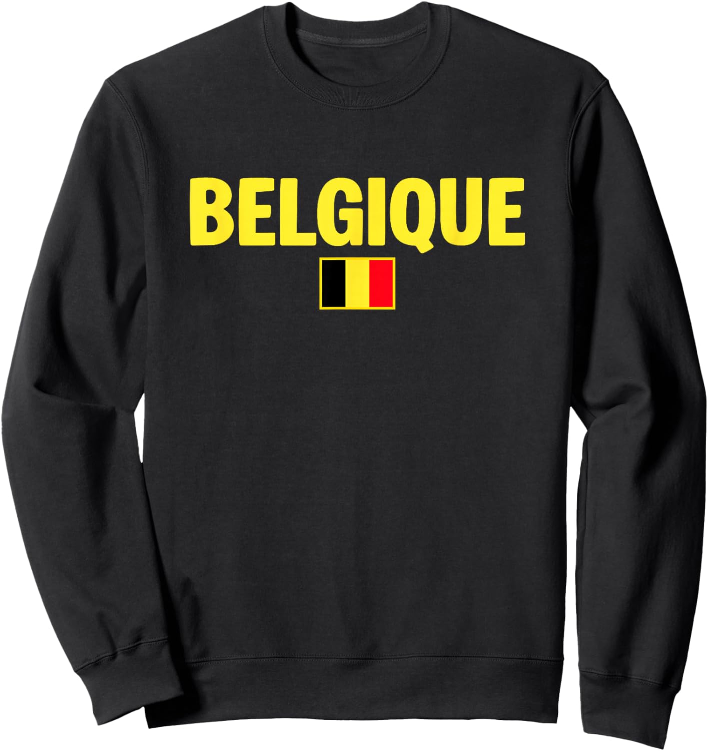 Drapeau Belgique Sweatshirt - Sweatshirt | Black