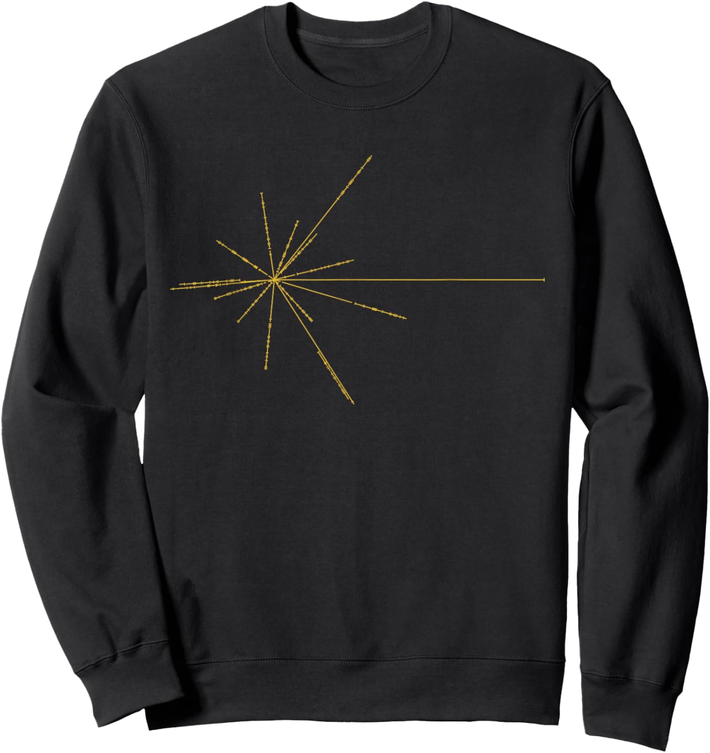 Pulsar Map - Radial Star Diagram Sweatshirt - Sweatshirt | Black