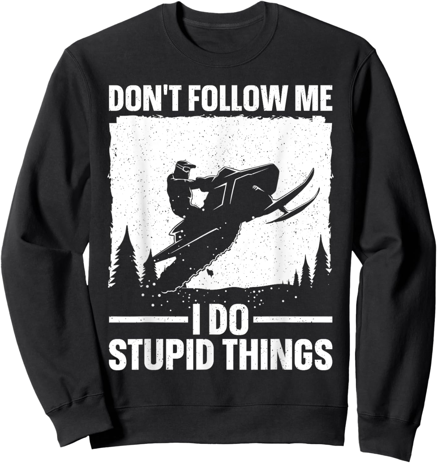 Snowmobile Art Women Snowmobiling Snowmobile Lover Sweatshirt - Sweatshirt | Black