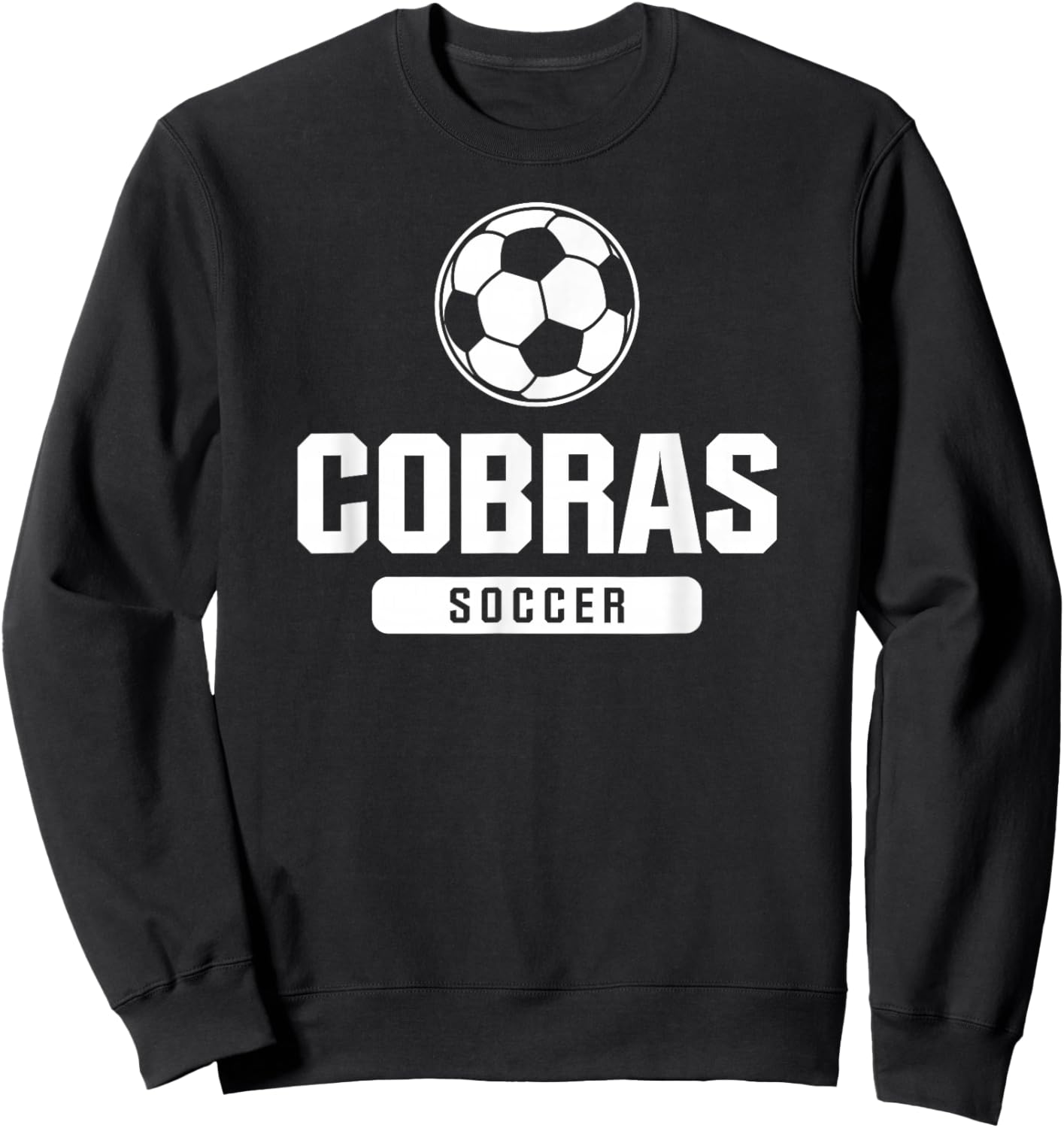 Cobras Soccer for Elementary, Middle, and High Schools Sweatshirt - Sweatshirt | Black