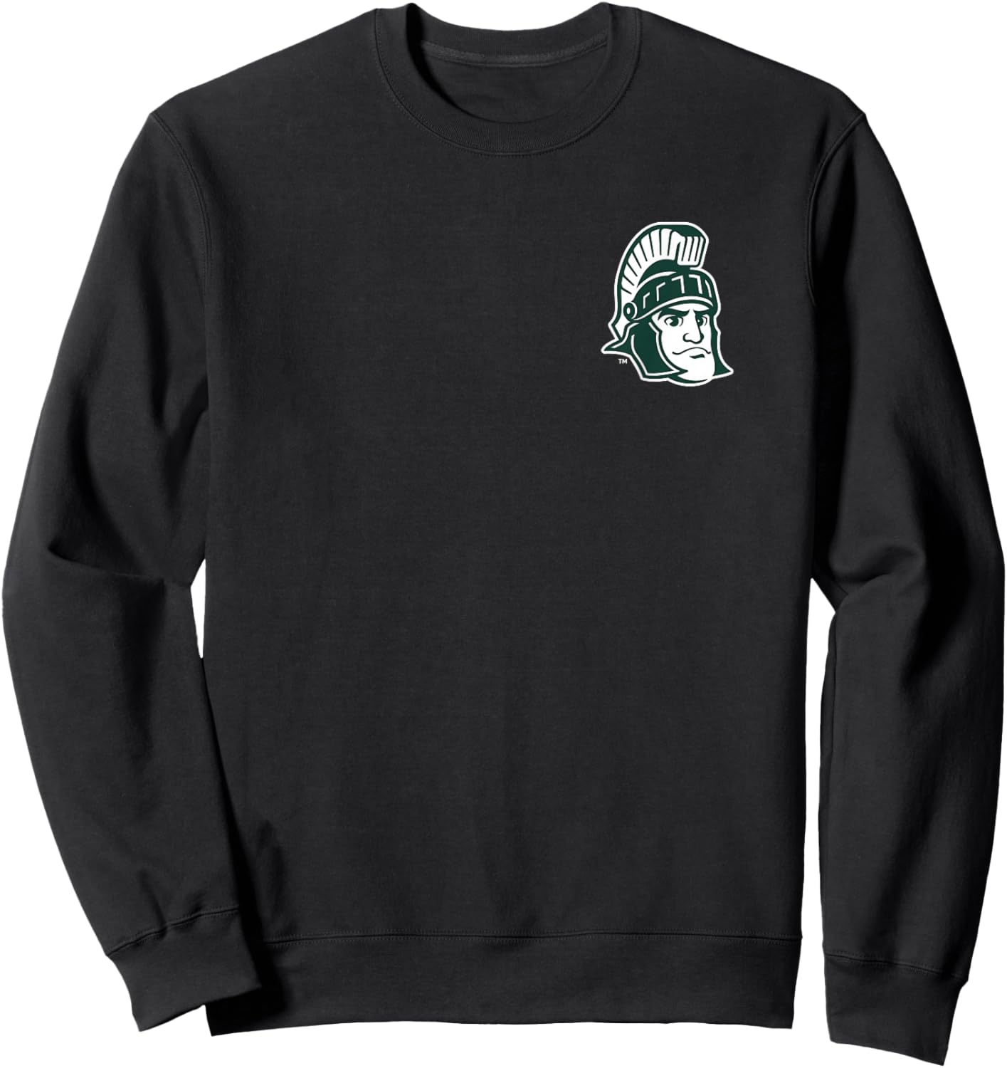 Michigan State Spartans Front/Back State Black Sweatshirt - Sweatshirt | Black